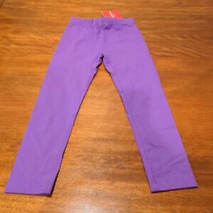 Hanna Andersson purple leggings new with tags girls size 5